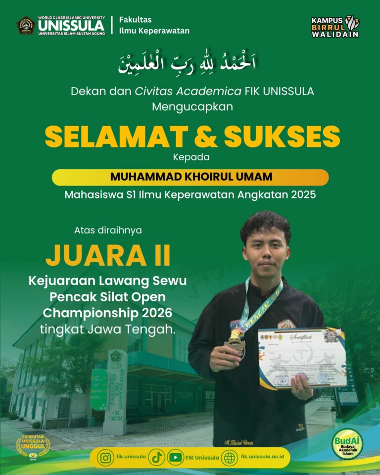 Mahasiswa Keperawatan UNISSULA Raih Juara II Pencak Silat Tingkat Jawa Tengah